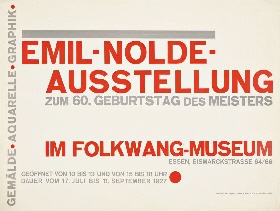 Emil-Nolde-Ausstellung zum 60. Geburtstag des Meisters