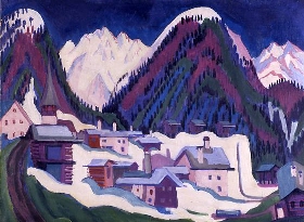 Dorf Monstein bei Davos