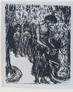 Ernst Ludwig Kirchner: ›Sakuntala‹, 1907Bildfolge von 5 Lithografien zu Kalidasas Drama ›Sakuntala‹