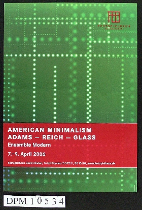 American Minimalism / Adams-Reich-Glass