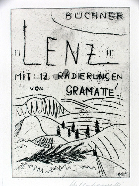 Walter Gramatté: ›Lenz‹, 1924/25Bildfolge von 13 Radierungen zu Georg Büchners Erzählung ›Lenz‹